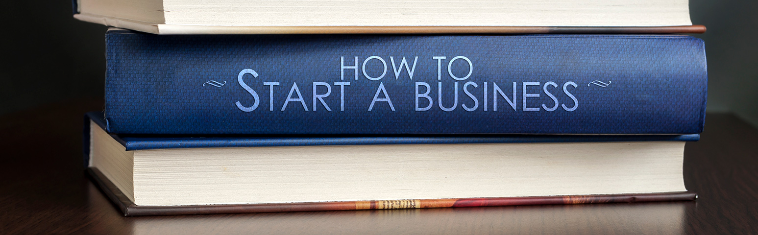 Business Development Workshop Alethea - How to start a business stack of books